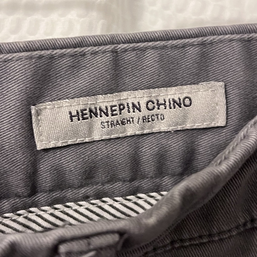 Goodfellow Men's Straight Fit Hennepin Chino, Light Gray, 38x30 Preppy Easter - Picture 4 of 7